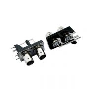 有線電視頭母頭彎式50歐姆射頻同軸PCB板端