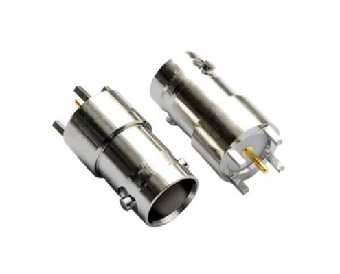 BNC連接器 5引腳直式射頻同軸 PCB板端