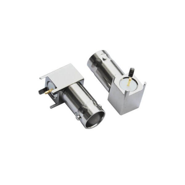 bnc視頻連接器 彎式引腳母頭 接PCB板端