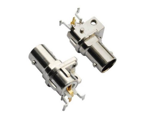 pcb板連接器 彎式母頭 BNC射頻同軸