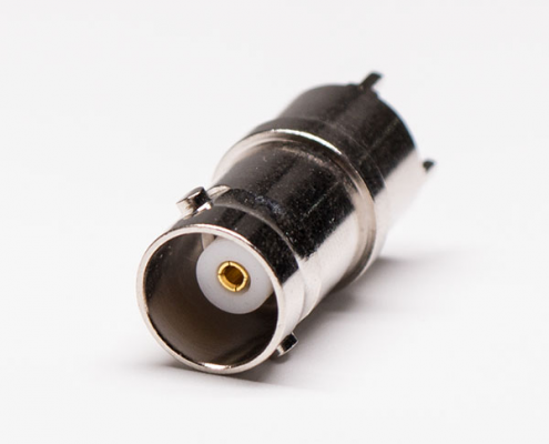 BNC母接頭同軸連接器直式PCB板端直插