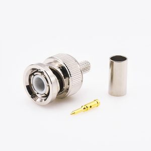 BNCRG58直型接線壓接器用于RG58/RG142