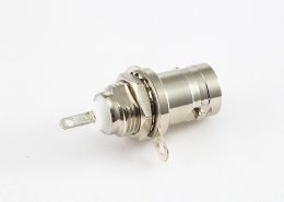 接線焊接BNC連接器母頭直式螺母面板安裝后鎖穿墻