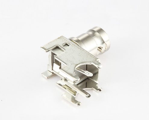 BNC50歐姆母頭彎式焊接PCB板的座子