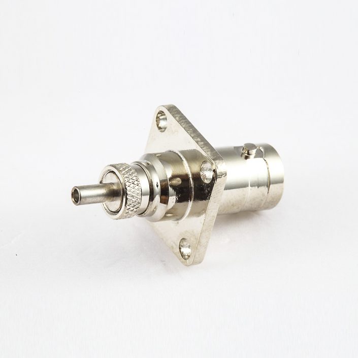 BNC母頭直式帶法蘭盤壓接RG178電纜