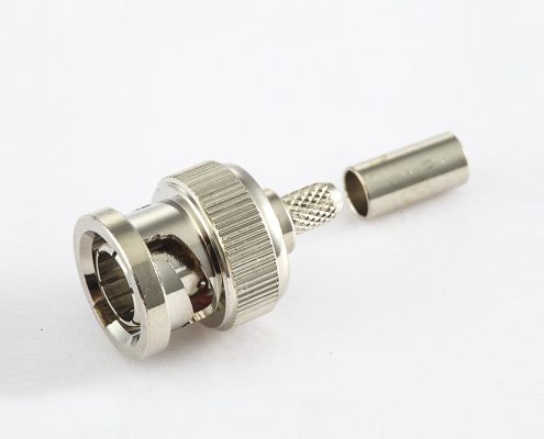 BNC  75歐姆公頭直式壓接SYV75-2電纜