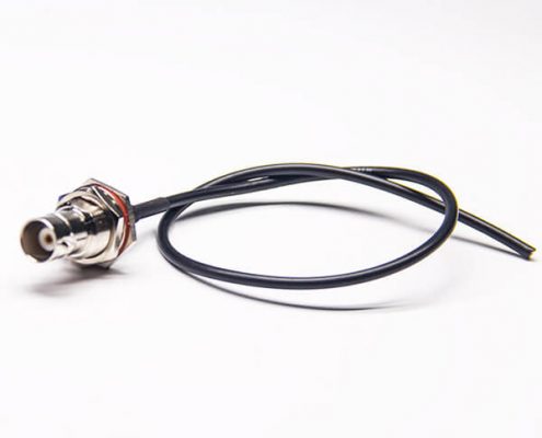 同軸線bnc接頭直式穿墻防水母頭接RG174線