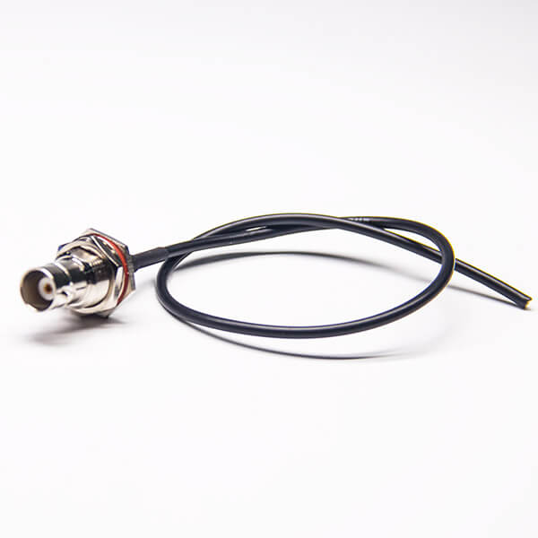 同軸線bnc接頭直式穿墻防水母頭接RG174線