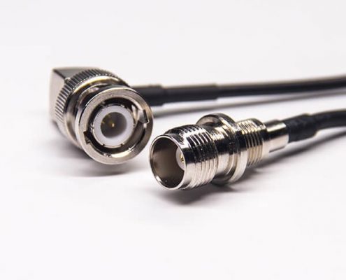 bnc彎接頭公頭接轉TNC母頭180度接RG174線材