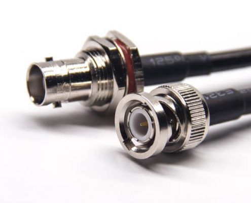 RF同軸線材料BNC公頭直式轉BNC母頭直式接RG58 RG223