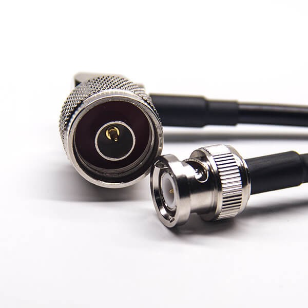 BNC線180度直式公頭轉(zhuǎn)N型90度彎式公頭線接RG223 RG58