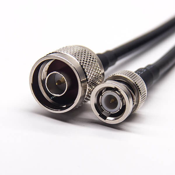 BNC視頻線公頭直式轉N型公頭直式RF同軸線材接RG223 RG58