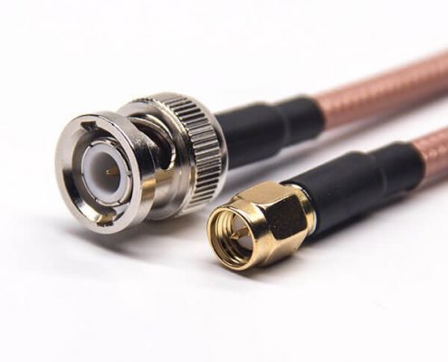 BNC接頭線公頭180度直式轉(zhuǎn)SMA180度直式公頭接RG142