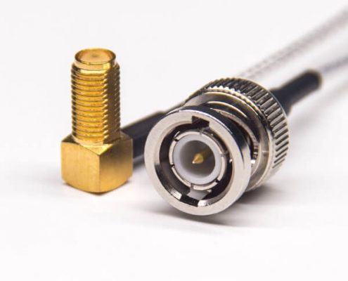 BNC線接口公頭直式轉(zhuǎn)SMA彎式母頭同軸線纜及RG316