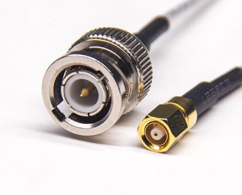 BNC公頭直式轉SMC公頭直式同軸線纜接RG316