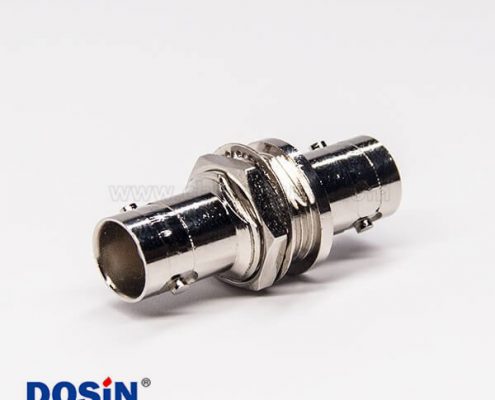 BNC母轉母轉接頭直式180度母轉母