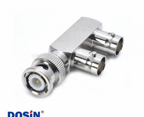 F型全銅BNC槍式視頻一公分二母BNC三通轉接頭BNC頭